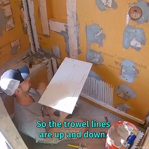 12K views · 36 reactions | Installing Oversized Tiles in a Walk-in Shower | DIYTyler | Facebook