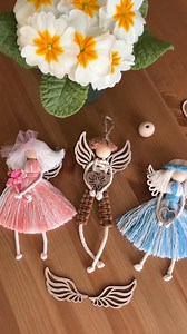 My macrame fairies 🧚 #macramecanada #macrametutorial #macramecommunity #macrameknot #macrame #diy #macramedecor | Sana Macrame