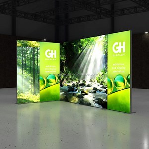 [Hot Item] Trade Show Backdrop Display LED Tension Fabric SEG Backlit Light Box Sign Textile Lightbox for Exhibition Booth