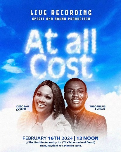 Join us as we worship God in this live recording. DATE: February 16th, 2024. TIME: 12 noon ADDRESS: The Godlife Assembly Jos (The Tabernacle of David) Yingi, Rayfield Jos, Plateau state. | Raymond K. Moneyed