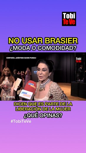 1.5K views · 65 reactions | María Conchita Alonso y Lisandra Delgado confiesan no usar brasier. Averigua desde qué edad no lo usan. #TobiTeVe | Tobi Te Ve | Facebook