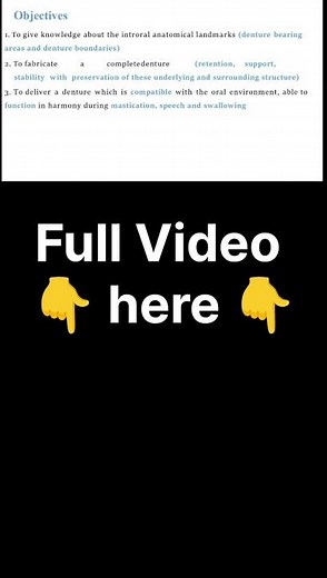 Anatomical Landmarks of Maxillary Arch #shorts