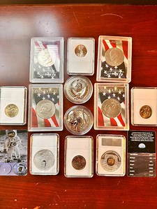 7 Gold & Platinum Set NASA Apollo and USSR Space Program US Eagle Moon Dollar Coin - Etsy