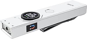 Rechargeable EDC Flashlight with Green Beam, UV Light and White LED Combo, 1600 Lumens Portable Flat Flashlights, Triple Light Sources Pocket Lights for Emergency (Silver)