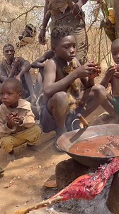19K views · 4.9K reactions | Hadzabe sharing and eating hot food with hands we love and happy | Meta Vevo | Facebook