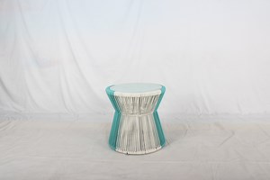 [Hot Item] Garden Use Round Rattan Table Outdoor Furniture with Temperred Glass Insert