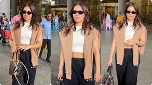 Beautiful Actress Bhumi Pednekar gets Clicked by Media At Airport | Varinder Chawla