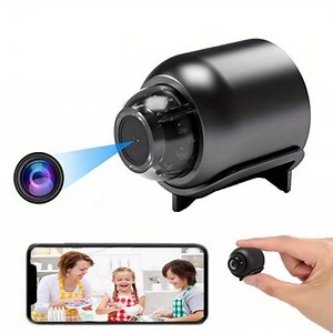 Wireless Camera Spy Hidden Cameras, Mini Nanny Cam Smart Home, Small Indoor Outdoor Camera with Remote View, Compatible with Android and iOS, Baby, Pet Monitor, Car Guard