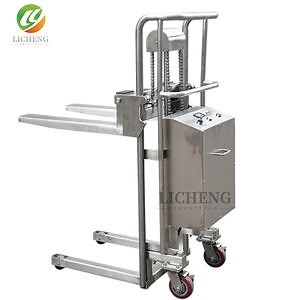 [Hot Item] Cleanroom 304 Stainless Steel Electric Liquid Stacker Lifter, Dust-Free Room Stacker