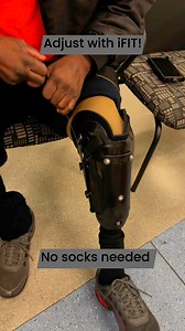 Adjusting your prosthesis has never been simpler. No need to take the iFIT prosthesis off and layer up socks- all it takes is a quick adjustment and you’re ready to go. #ifitprosthetics #adjustableprosthesis | iFIT Prosthetics