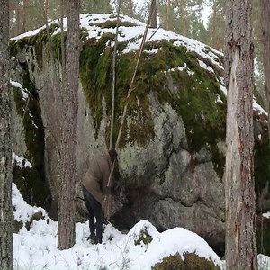 2.5K views · 239 reactions | I Found a Cave in the Snowy Forest! WINTER CAMPING in a Cozy Simple Shelter Credit: YouTube: Age of The North | Bushcraft Lover | Facebook