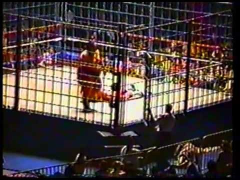 Bret Hart vs. Yokozuna Steel Cage WWF House Match (Circa 1993)