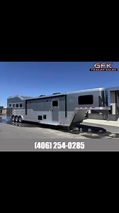 😍2025 Cimarron 4 Horse Sideload with 15’9” LQ by Outlaw Conversions😍 ☎ Call 406-254-0285 for Details www.gfktrailersales.com 🌟7’10” Tall X 8’ Wide 🌟Full Back Tack 🌟Electric Awning 🌟HWH Hydraulic Slide Out w/Sofa Sleeper 🌟Dinette Sleeper on Drop Wall🌟Ducted AC 🌟Furnace 🌟Queen Bed 🌟Pocket Door to Nose 🌟Large Closets 🌟Full Bath w/ Vanity 🌟Toilet 🌟Solid Surface Shower🌟Fridge 🌟Convection Microwave 🌟Cook Top 🌟Entertainment Center DVD/FM/AM/CD/TV 🌟Solar 🌟Starlink 🌟Hat Racks 🌟Brid
