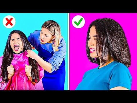 NO SCISSORS HAIR-SAVING HACKS YOU NEED TO TRY! || Funny And Useful Beauty Tips by 123 Go! Live