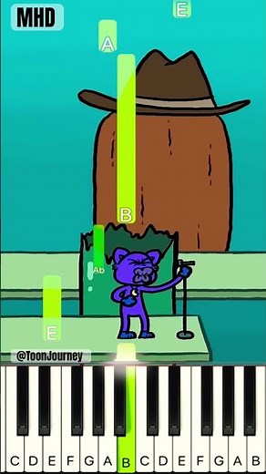 GEDAGEDIGEDAGEDO Monster Hide and Seek Game with Catnap, Miss Delight ‪@Toon.Journey‬ Piano Tutorial