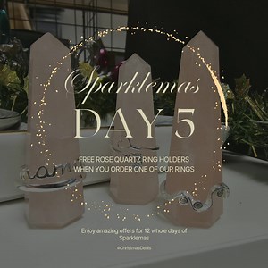💖✨ Day 5 of Sparklemas is here! ✨💖 Instead of 5 gold rings, we’re giving you something even better—a FREE rose quartz ring holder with every ring purchased today! With so many stunning designs to choose from, which ring will you pick? 🌟 💍 Mama Ring 💍 Ferrari Heart Ring 💍 Ocean Waves Ring 💍 McLaren Heart Ring 💍 Paw Heart Ring 💍 Mercedes Heart Ring 💍 Twink Star Ring 💍 Chequered Heart Ring ...and so many more! 🎁 Hurry! Offer ends at midnight tonight (5th December). Your free rose quartz