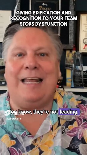 Giving Edification and Recognition To Your Team Stops Dysfunction | Unlock the secret to building a successful team! Learn why recognition and edification are key to your team's growth. --- Join the INNER CIRCLE, Robert Hollis' exclusive community, at http://roberthollis.com/join - - - - - Follow Robert Hollis on YouTube at ... https://roberthollis.com/youtube - - - - - Get a FREE copy of Robert Hollis' book “How Is That Working?” … https://roberthollis.com/free - - - - - Thank you for watching!
