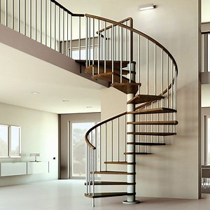 [Hot Item] Modern Stylish Residential Staircase Wood Spiral Stairs Design/Indoor Spiral Staircase Prices