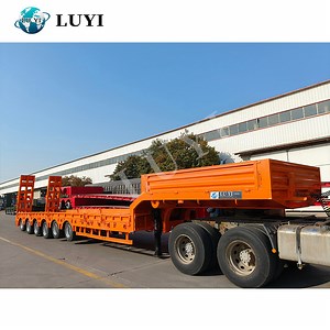 [Hot Item] China Manufacturer 6 Axles Lowboy Tractors Trailer Excavators Drop Deck Low Bed Semi Trailer for Africa Sale