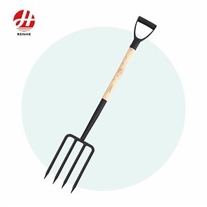 [Hot Item] Hot Sales Multifunctional Digging Farming Garden Steel Fork with Wooden Handle