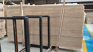 [Hot Item] Italy Silver Grey Travetine Marble for Interior and Exterior Cladding Wall Deign