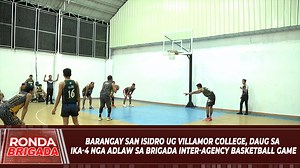 Barangay San Isidro ug Villamor College, daug sa ika-4 nga adlaw sa brigada inter-agency basketball game #RondaBrigada #BrigadaTV #LocalNews #BTV #InTheHeartOfChangingLive | Brigada News TV