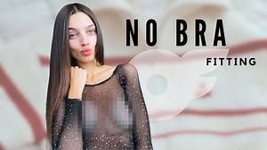 Black Mesh Top & No Bra - YTboob