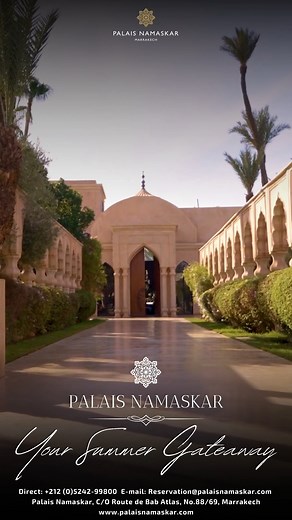 Discover your ultimate summer escape. @palais.namaskar 🌴 #yoursummergateway 👇🏼Book now your Brunch at : 🌐www.palaisnamaskar.com 📞 212524299800 💌Restaurant@palaisnamaskar.com #sunnyday #palaisnamaskar #marrakech #nature #photography #winter #sky #daypass #magicalmarrakech #Autumn #luxurylifestyle #Luxury #love #wedding | Palais Namaskar
