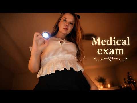 ASMR Your Girlfriend Gives You a Medical Exam in the bed🩺✨