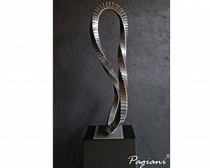 Abstract Mobius Strip Decoration Art, Brutalist Art, Home Sculpture, Indoor Outdoor Decor, Steel Mobius, Modern Metal, Handmade by Pagiani - Etsy