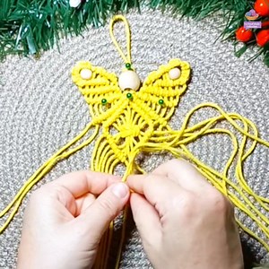 Step by step macrame angel tutorial #viralvideo #macrame #diy #shortvideo #viral #video #handmade | Yu Hand Made Collection