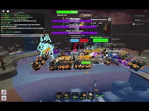 when you accidentaly skip wave 45 in 505 strat(look at this lol) | Tower defense simulator