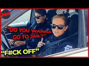 Female Cop Says “Do You Wanna Go To Jail?” But Ends Up Embarrassed | ID Refusal