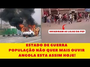 Taxi drivers' strike in Angola, apparent state of war against everything, the Angolan people robb...