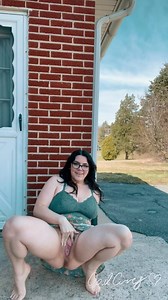 Spraying my pee like a geyser outside my front door