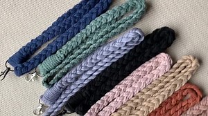 Braided Macrame Lanyard: Eco-friendly Cotton ID Badge Holder - Etsy Canada