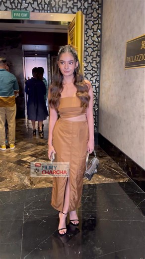 Anushka Sen slays in a chic brown ensemble🤎#anushkasen | The Filmy Charcha