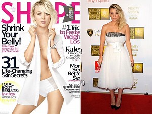Kaley Cuoco ate just almonds to prep for Shape magazine cover