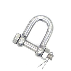 [Hot Item] D Ring Clevis Shackle M10 Stainless Steel 316 Type D Shackle with Lock Ring