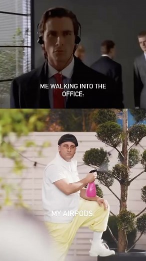 940K views · 6.5K reactions | AirPods on full blast  #meme #americanpsycho #americanpsychomeme #headphones #airpod #airpods #metal #metalcore #electriccallboy #wegotthemoves #foryou #fyp | Electric Callboy | Facebook