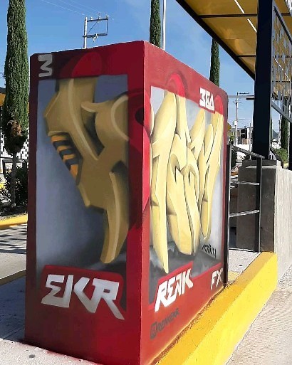 #reakekr #reak @360spraypaint @fxcrew.worldwide #reakbox #red #3d | Yran Reak Ekr