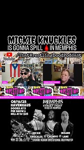 MEMPHIS is gonna get ULTRAVIOLENT this Saturday 8/16 for MEMPHIS STREET FIGHT’s VOICE OF MEMPHIS!! INSANE LANE has replaced HARDCORE in the triple threat against Mickie & CHONDO!! You already know 🩸 is gonna get spilt!!! FULL INTERVIEW is on YouTube @ thatwrestlingdoodpodcast Don’t forget to LIKE, COMMENT, SHARE & FOLLOW...... #mickieknuckles #wrestlingpodcast #podcast #deathmatch #deathmatchwrestling #thatwrestlingdood #luchalibre | That Wrestling Dood