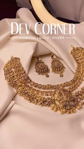 1.2K views · 19 reactions | Gold Necklace captures timeless allure #DEVCORNER #dcdimonds #Kathmandu #Nepal #fingerrings #rings #jewellery #jewelry #fashion #earrings #handmade #necklace #gold #accessories #silver #love #style #ring #jewellerydesign #jewels #handmadejewelry #jewelrydesigner #bracelet #diamondring #ranihaar #pendant #jewelset #CasualWear #shareove | DEV Corner | Facebook