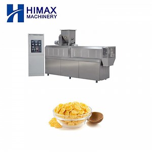 [Hot Item] Crispy Puffed Breakfast Cereals Corn Flakes Twin Screw Extruder Production Line