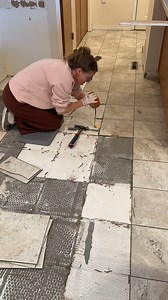 8.3K views · 46 reactions | Kitchen Demo is in full swing! Removing the flooring is turning out to be a beast! Even with that, I'm loving every minute!! Have you ever had to demolish a room? Did you love it or hate it? | How We Do | Facebook