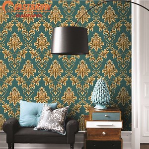 [Hot Item] High Quality Damascus PVC Wallcovering for Home Decoration 3D Wall Paper Wallpaper