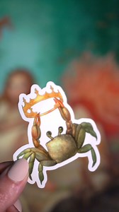 Free King Crab stickers with every order on Gallery Gerard! 🦀👑 | Annie Stegg