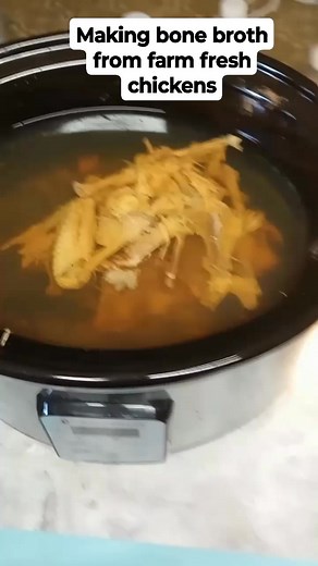 Homemade bone broth from farm fresh chickens. #homemade #homesteading #glutenfreerecipes | Blender Homestead