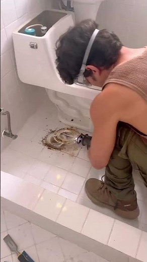 how to remove, replace & lower a PVC toilet flange⁣ .⁣ .⁣ .⁣ .⁣ .⁣ #diyproject #diyinspiration