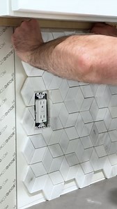 Part 2- Testing Musselbound with some HEAVY marble tile! #riadtile #musselbound #backsplash #DIY | Nik and Liv DIY